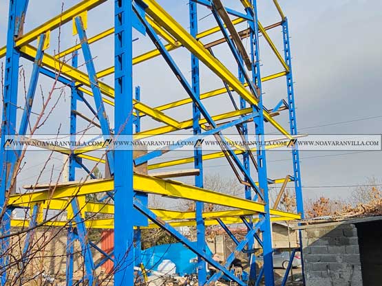 ساخت اسکلت فلزی