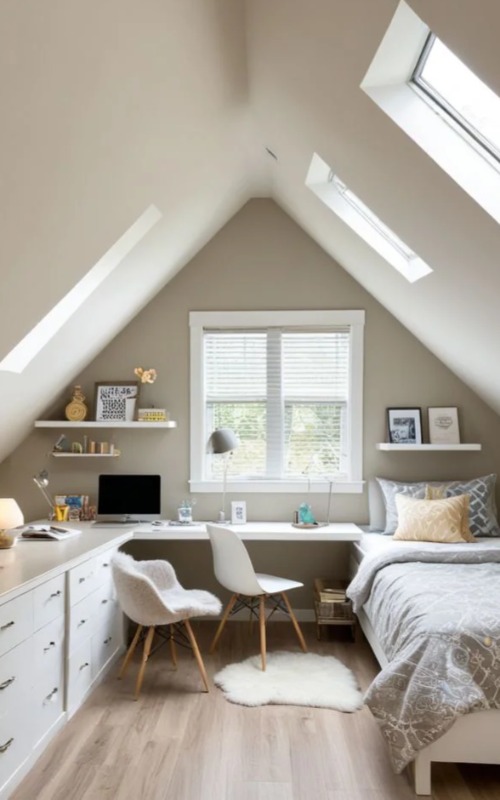 طراحی داخلی اتاق زیر شیرونی؛ ایده‌های نو برای چیدمان